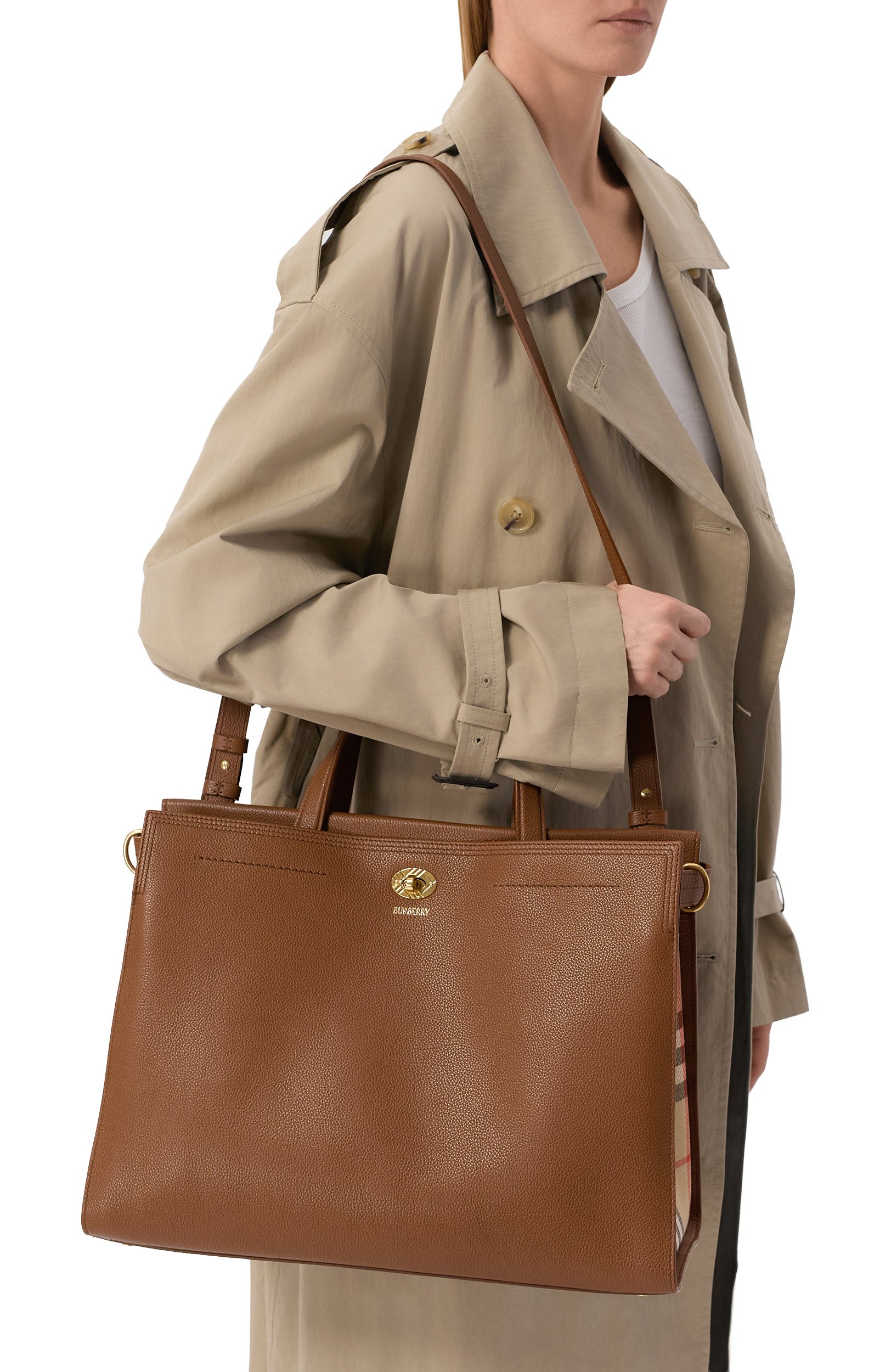 Сумка-тоут cotswolds medium BURBERRY, арт. 8129041, фото 2