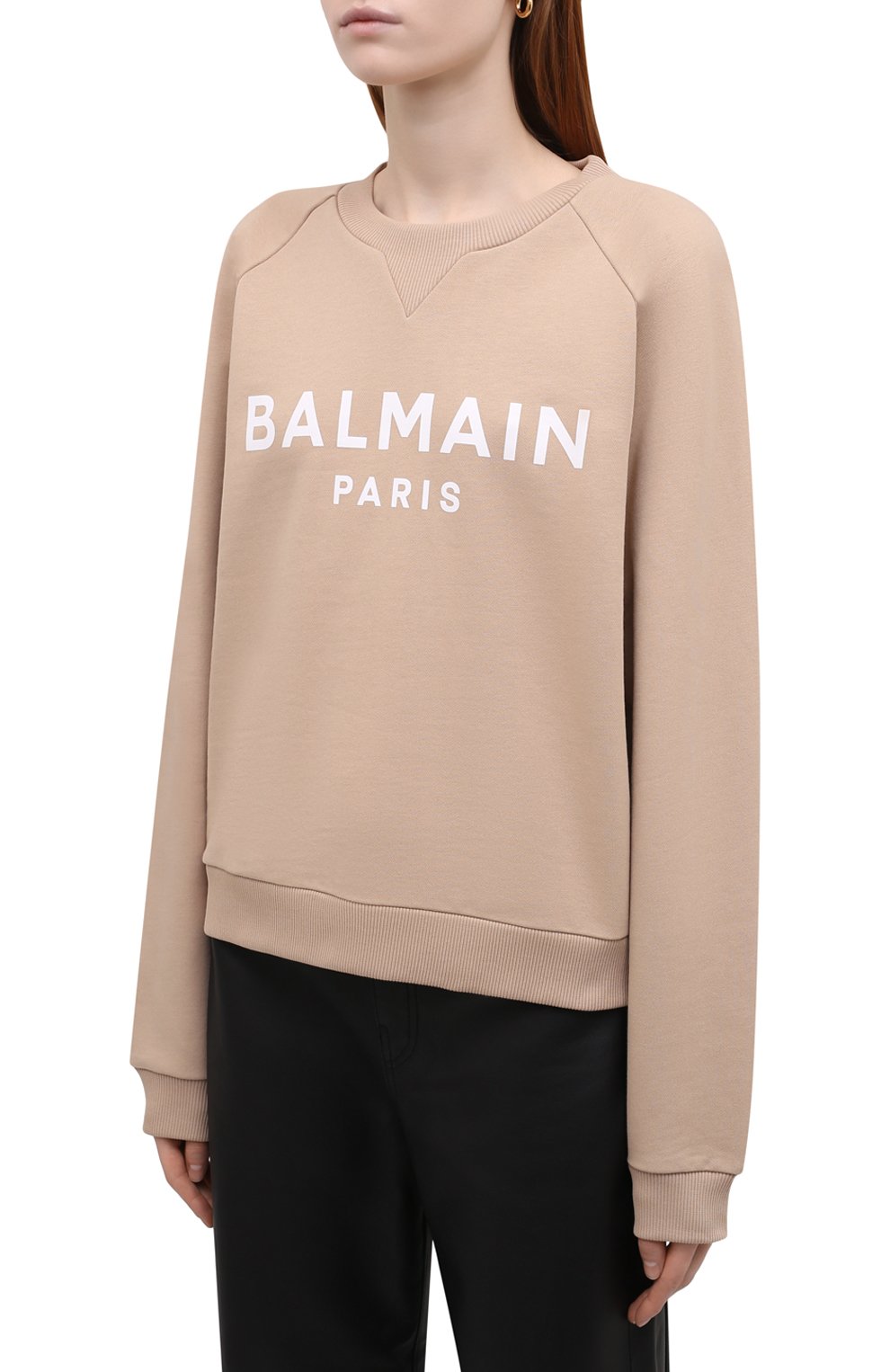 Хлопковый свитшот BALMAIN, арт. XF1JQ001/BB02, фото 3