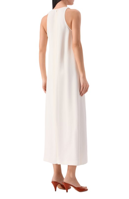 Платье из вискозы TOTEME 243-WRD4142-FB0240 Кремовый  243-WRD4142-FB0240 Фото 3