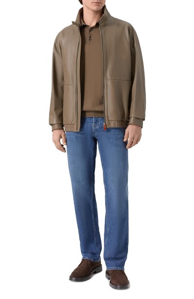 Мужская хлопковое поло KITON, арт. UMKXX35_002