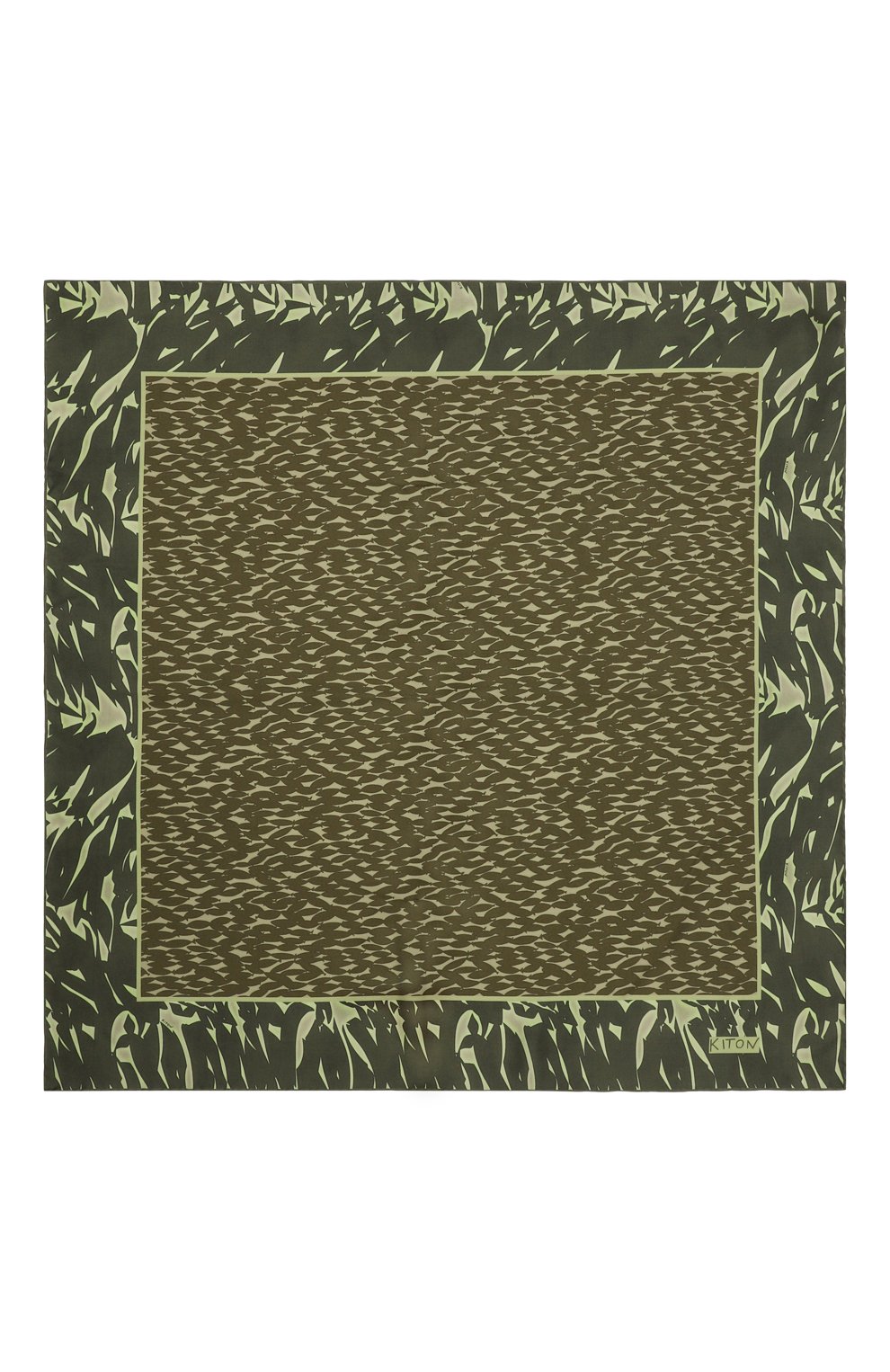 Шелковый платок KITON, арт. D53754K0949D, фото 4