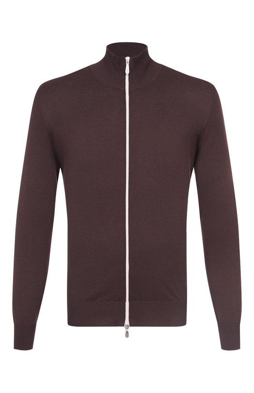 Хлопковый кардиган Brunello Cucinelli M2900106 Коричневый M2900106