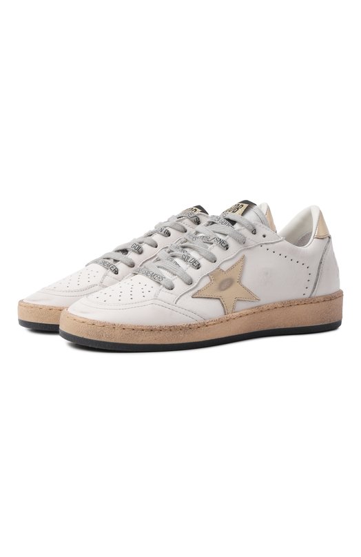 Кожаные кеды Ball Star Golden Goose Deluxe Brand GWF00117.F007275 Белый GWF00117.F007275