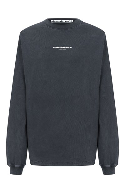 Женская хлопковый лонгслив ALEXANDER WANG, арт. UCC3261908