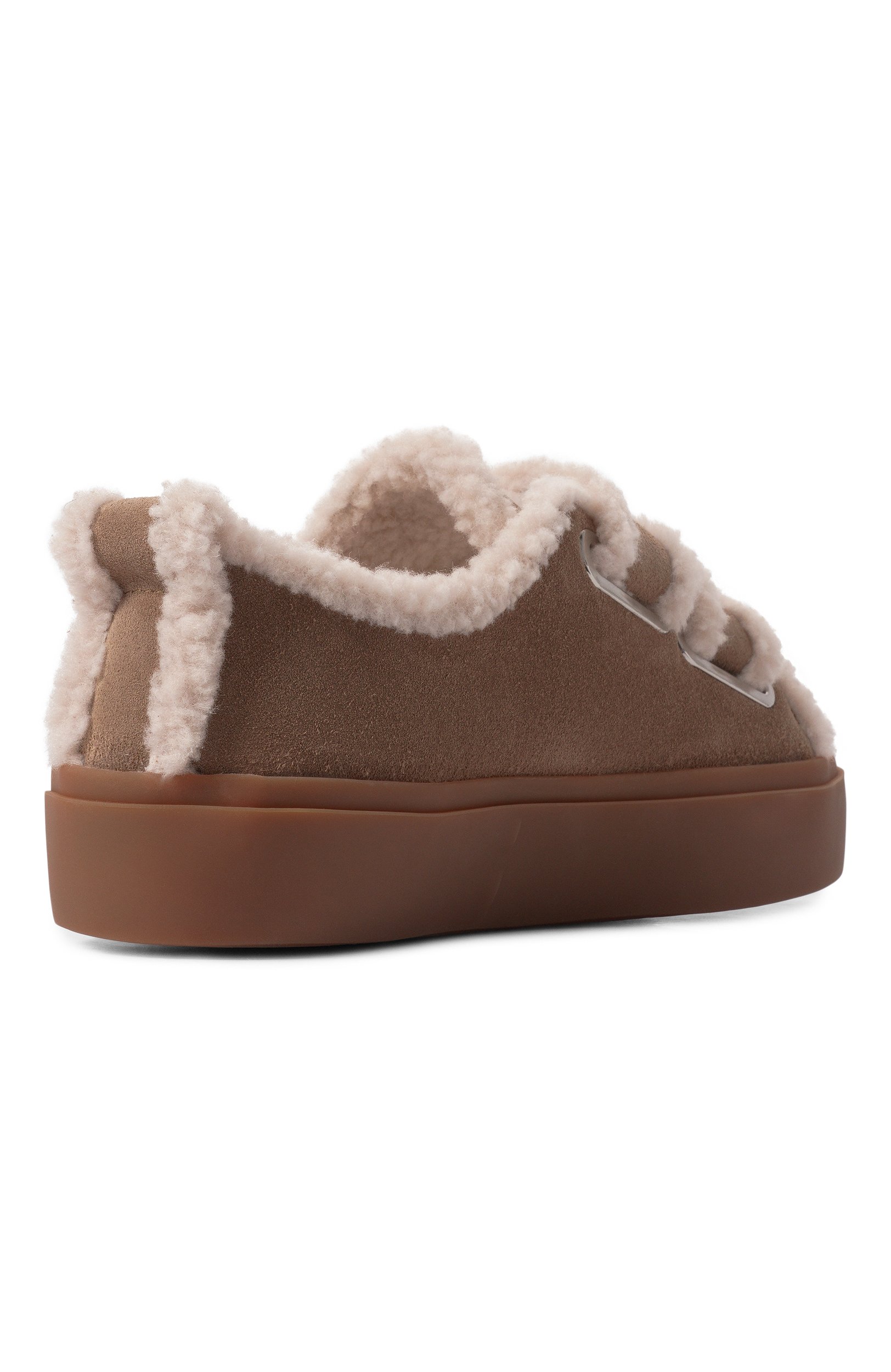 Замшевые кеды shearling low velcro INUIKII бежевого цвета по цене 29950 руб., арт. 1001.001.0231, фото 5 Замшевые кеды shearling low velcro INUIKII, арт. 1001.001.0231, фото 5