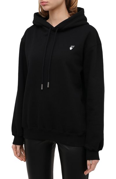 Хлопковое худи OFF-WHITE, арт. 0WBB032E20JER0011055, фото 3