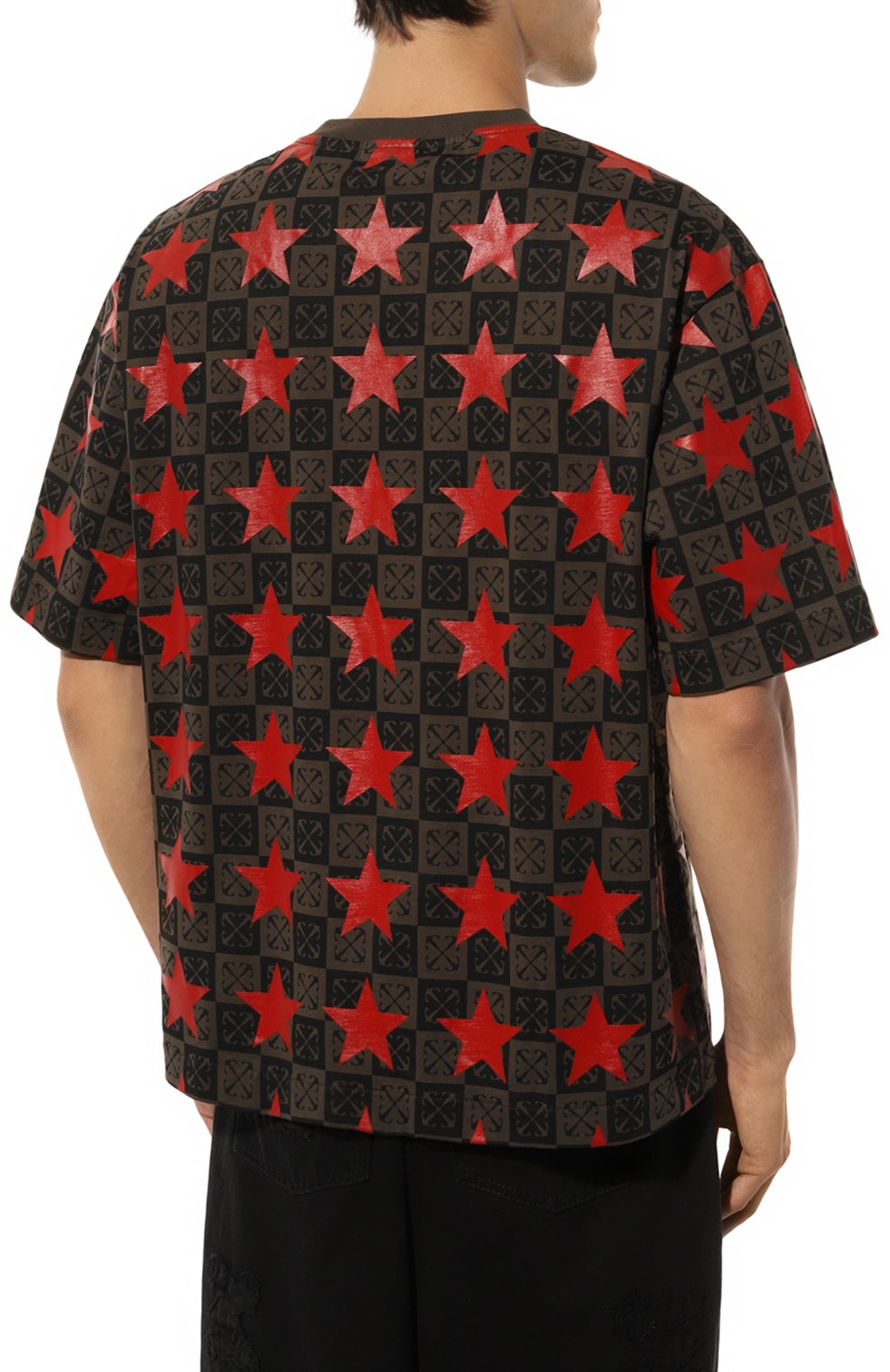 Хлопковая футболка OFF-WHITE, арт. 0MAA120W24JER001, фото 4