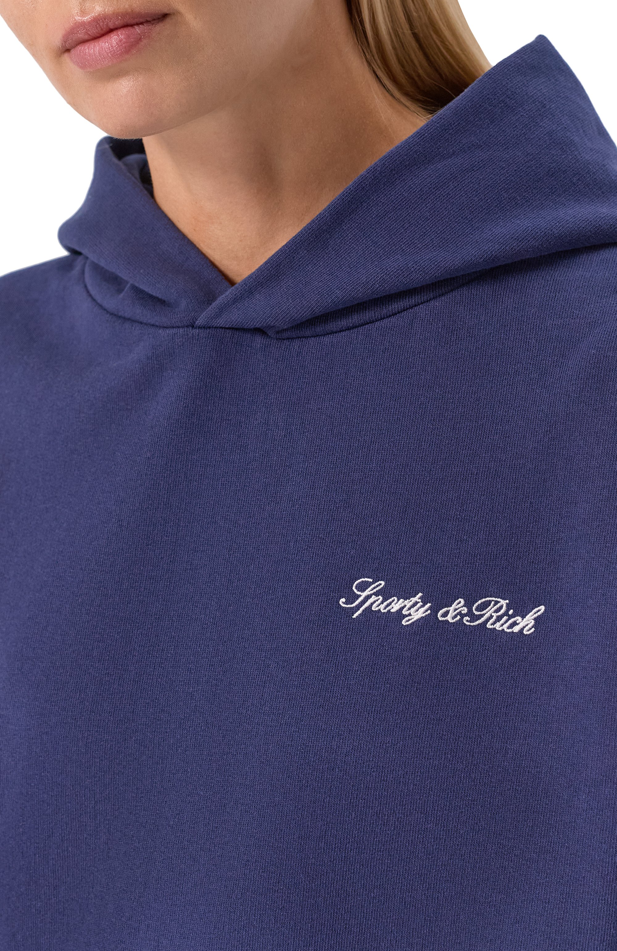 Хлопковое худи SPORTY AND RICH, арт. ST09168326BL106, фото 5