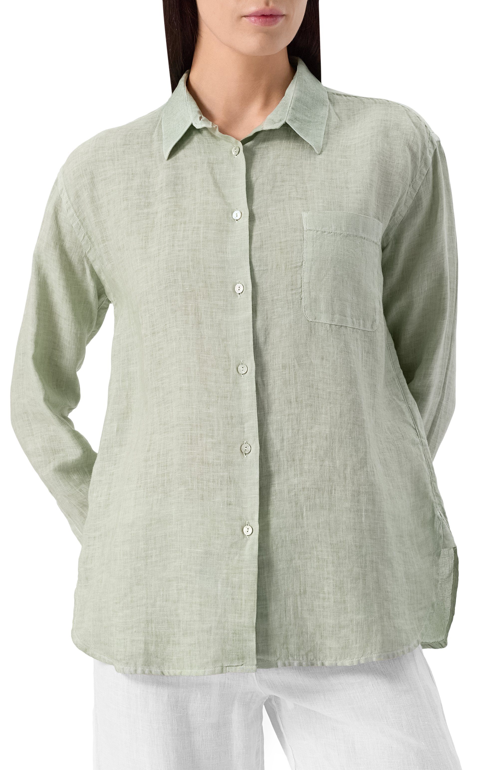 Льняная рубашка 120% LINO, арт. 32ALIW19GE/000B317, фото 3