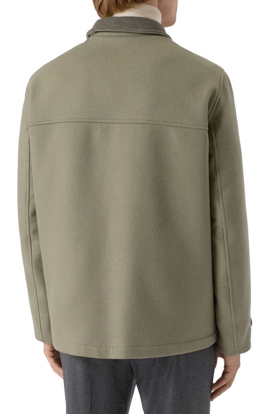 Шерстяная куртка Brunello Cucinelli MY4966382 Зелёный  MY4966382 Фото 4