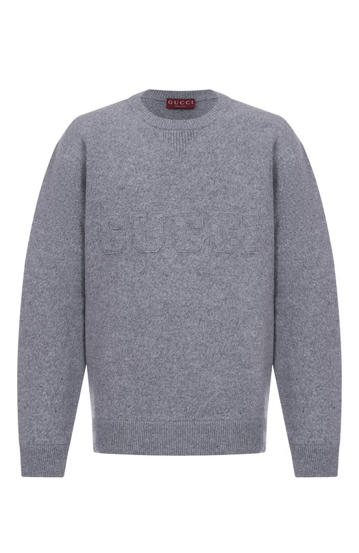 Шерстяной джемпер Gucci 811405/XKEK0 Серый 811405/XKEK0