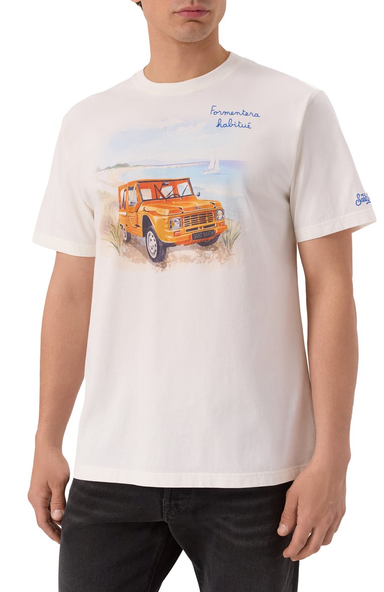 Хлопковая футболка MC2 SAINT BARTH, арт. STBM TSHIRT MAN/00291H, фото 1
