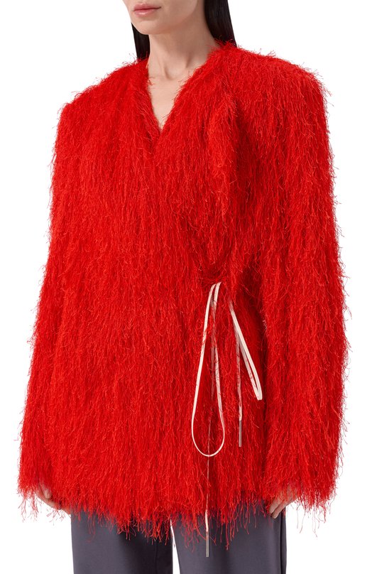 Полупальто Dries Van Noten 010263/3038 Красный  010263/3038 Фото 3