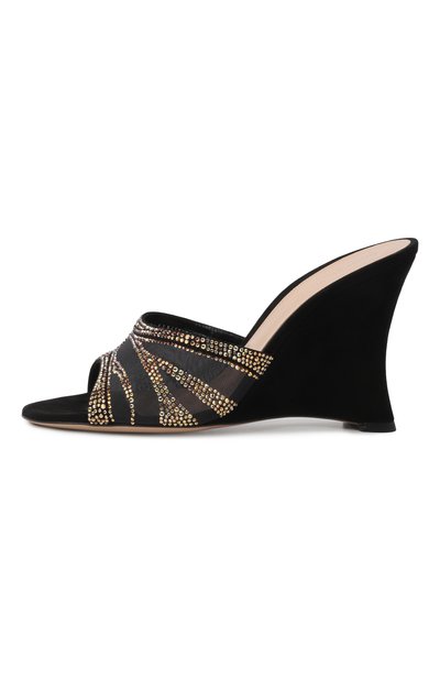 Текстильные мюли GIANVITO ROSSI, арт. G10083.95RIC.C0ZNNTP, фото 4