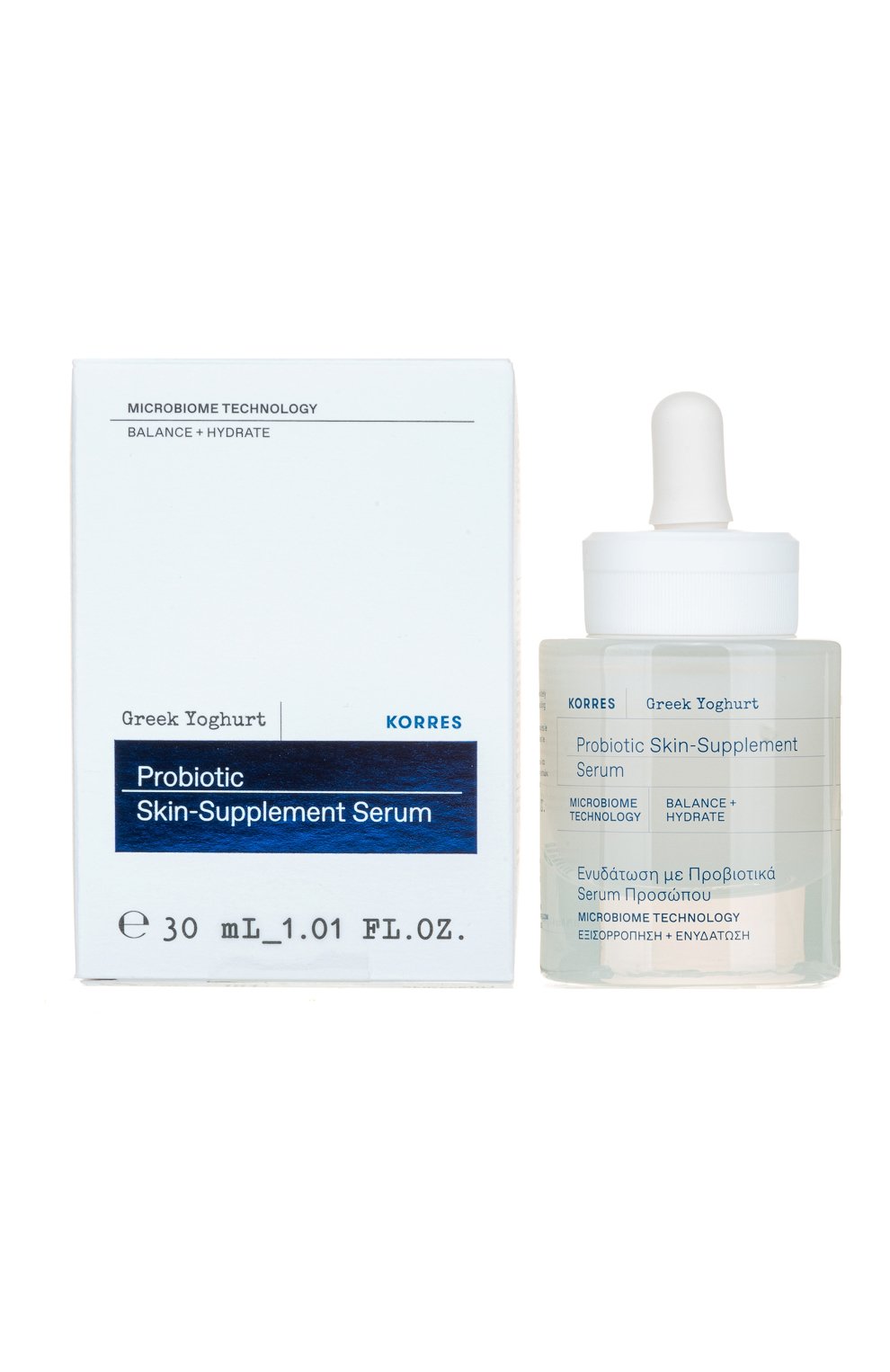 Поддерживающая кожу сыворотка с пробиотиками и йогуртом (30ml) KORRES бесцветного цвета по цене 4590 руб., арт. 5203069106491, фото 2 Поддерживающая кожу сыворотка с пробиотиками и йогуртом (30ml) KORRES, арт. 5203069106491, фото 2