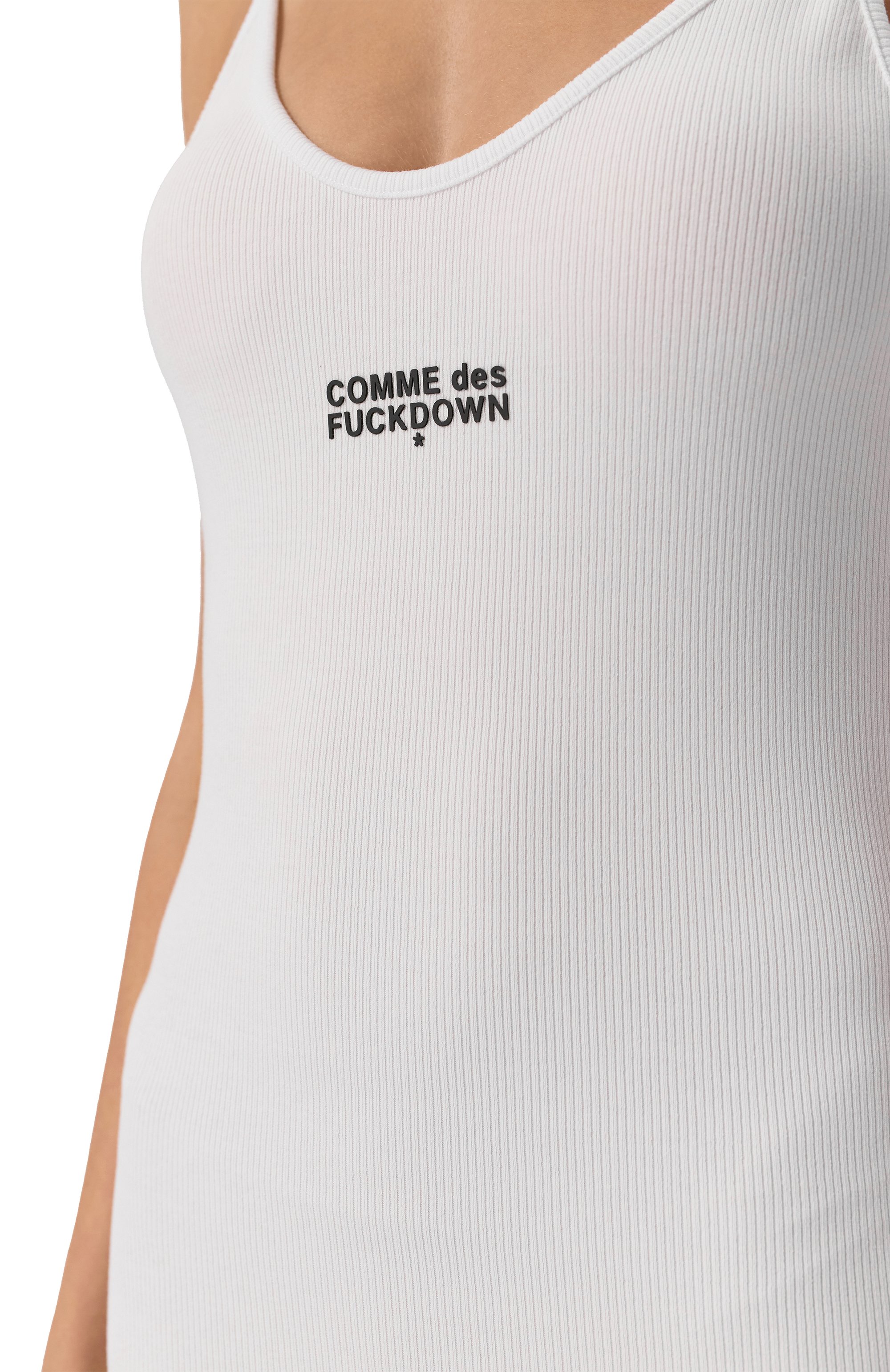 Хлопковое платье COMME DES FUCKDOWN, арт. CFABW01252, фото 5