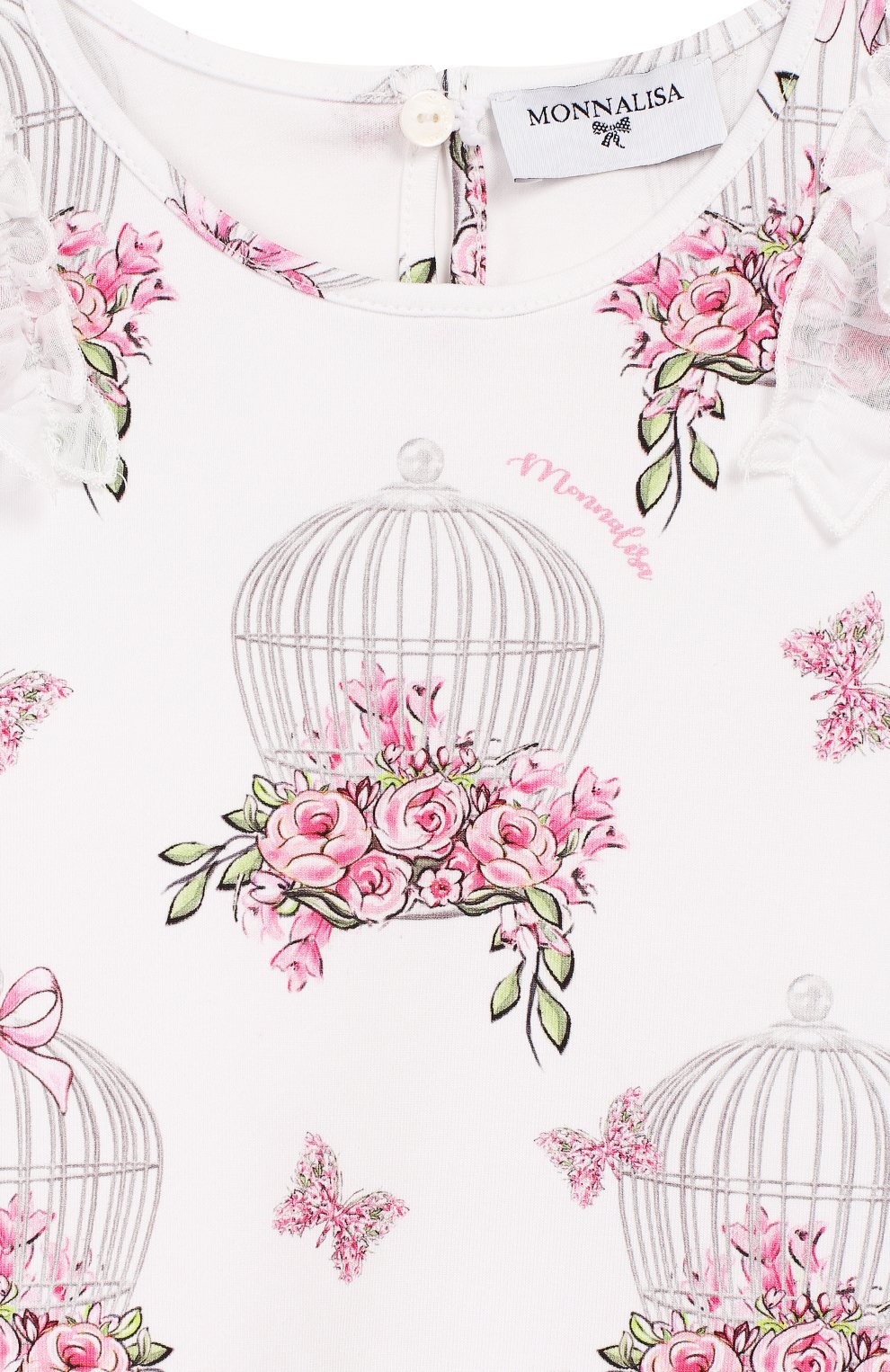 Хлопковое платье MONNALISA, арт. 313917, фото 3