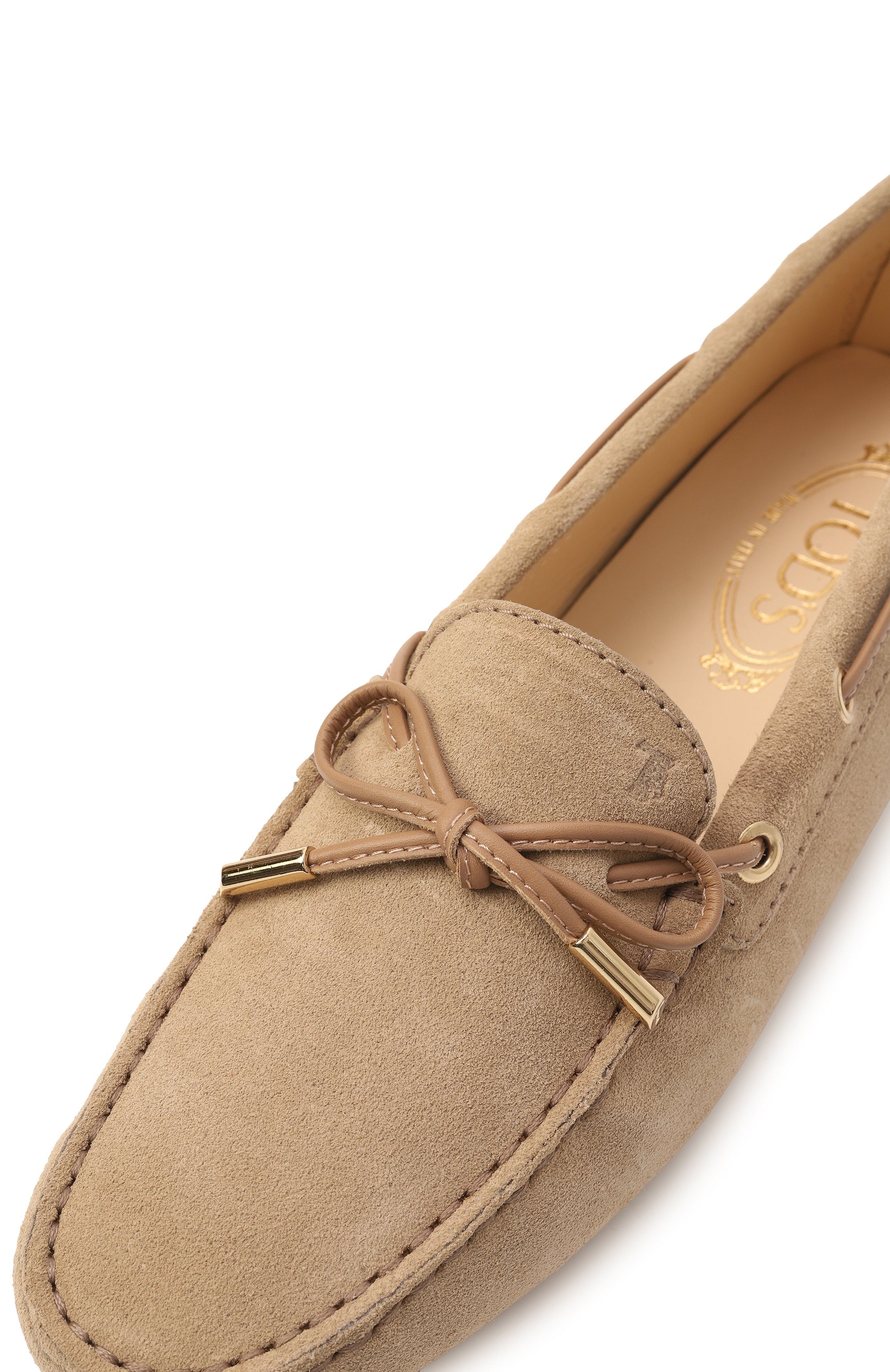 Замшевые мокасины gommino TOD’S бежевого цвета по цене 69700 руб., арт. XXW0FW05030/CK0, фото 7 Замшевые мокасины gommino TOD’S, арт. XXW0FW05030/CK0, фото 7