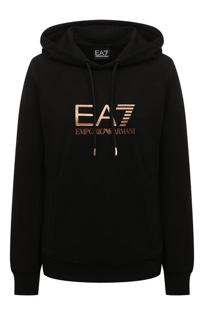 Женский хлопковое худи EA7, арт. 8NTM36/TJTXZ