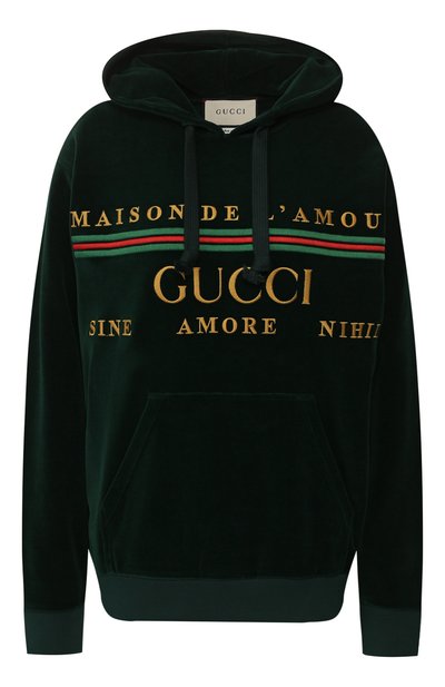 Женский хлопковое худи GUCCI, арт. 595773/XJBT1
