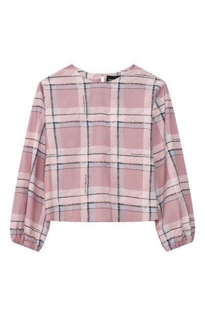 Блузка из хлопка и вискозы EMPORIO ARMANI, арт. EG000869/AF26738