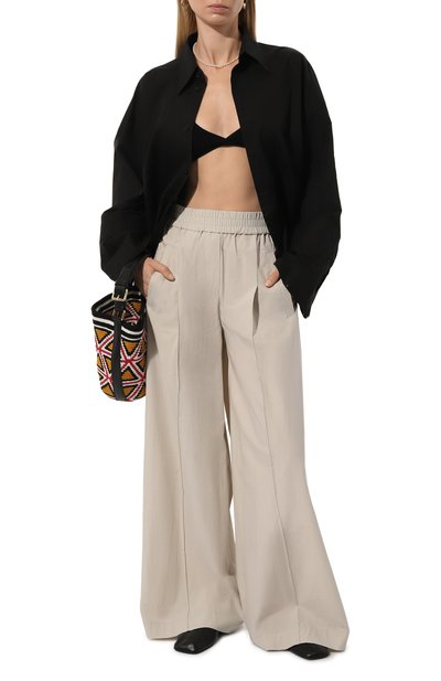 Женские хлопковые брюки BRUNELLO CUCINELLI, арт. ML949B1325