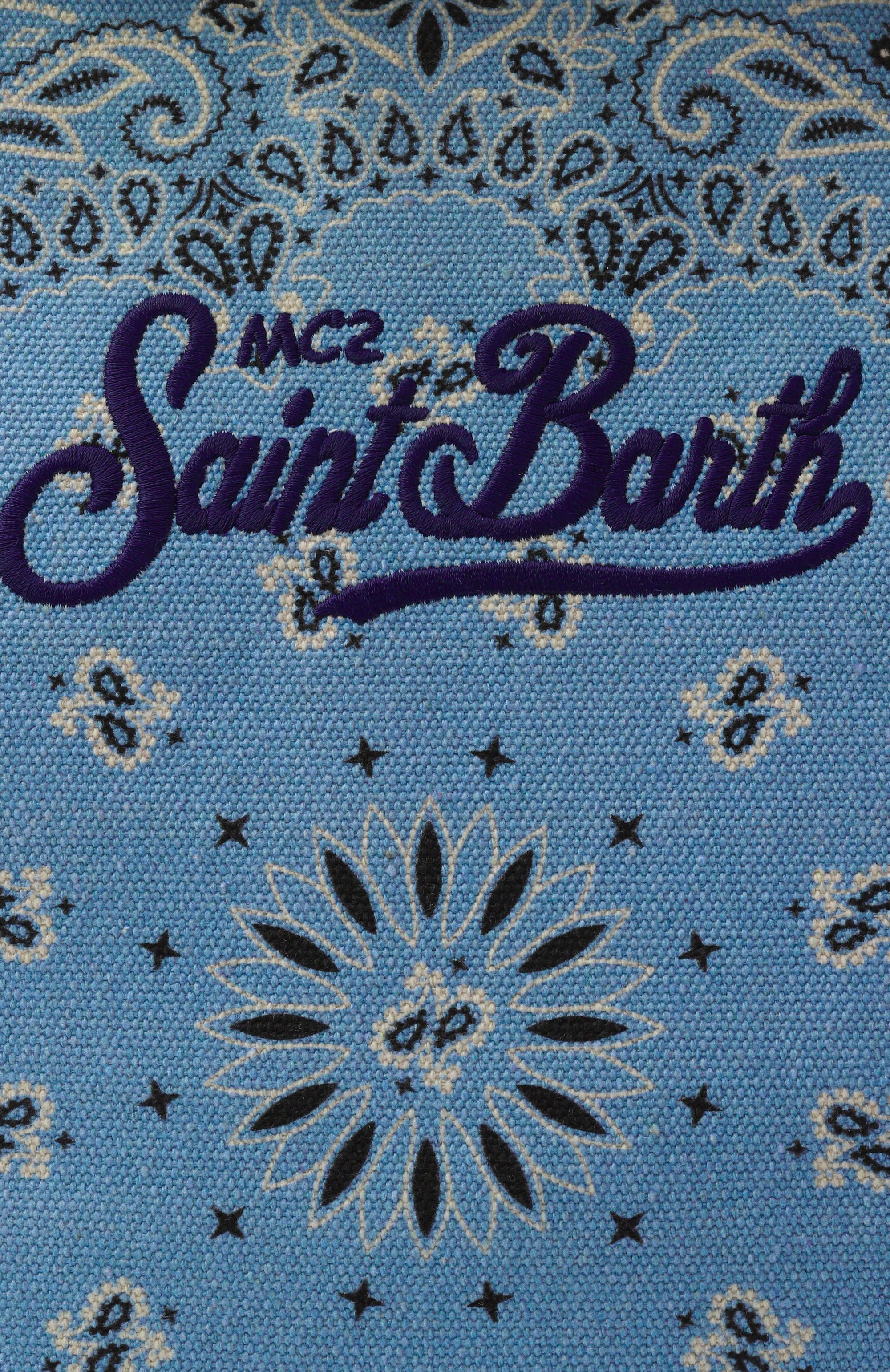 Сумка-тоут city large MC2 SAINT BARTH голубого цвета по цене 19300 руб., арт. CBF0001-01749L/CITY BAG FRINGE, фото 6 Сумка-тоут city large MC2 SAINT BARTH, арт. CBF0001-01749L/CITY BAG FRINGE, фото 6