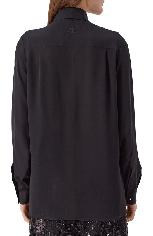 Шелковая блузка Elie Saab SH000 Чёрный  SH000 Фото 4