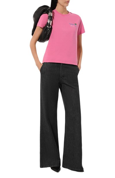 Хлопковая футболка MC2 SAINT BARTH розового цвета по цене 8380 руб., арт. EMILIE W/03242G, фото 2 Хлопковая футболка MC2 SAINT BARTH, арт. EMILIE W/03242G, фото 2