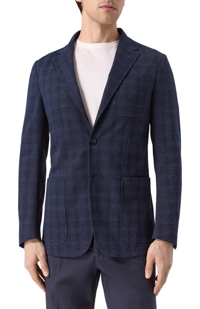 Хлопковый пиджак CANALI, арт. J0147/JJ02703, фото 5