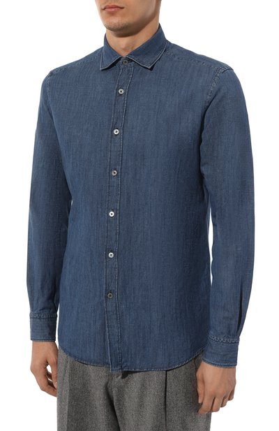 Джинсовая рубашка ZEGNA, арт. UDX12A7/SRF6, фото 3