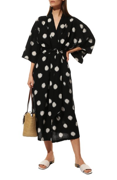 Хлопковое кимоно KLEED LOUNGEWEAR, арт. KARB BLACK KIM0N0, фото 2