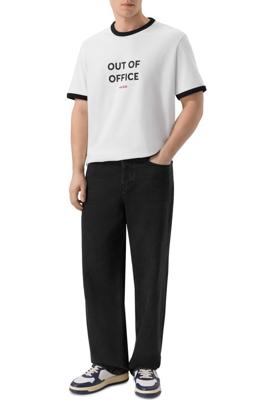 Хлопковая футболка HUGO 50556545 Белый  50556545 Фото 2