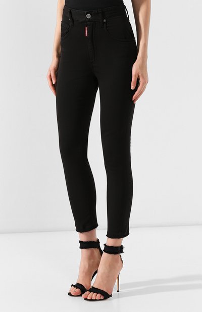 Джинсы DSQUARED2 черного цвета по цене 33300 руб., арт. S75LB0207/S44531, фото 3 Джинсы DSQUARED2, арт. S75LB0207/S44531, фото 3