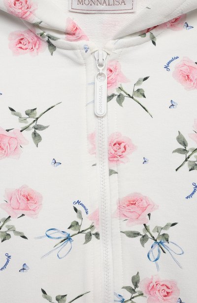 Хлопковая толстовка MONNALISA, арт. 399800, фото 3