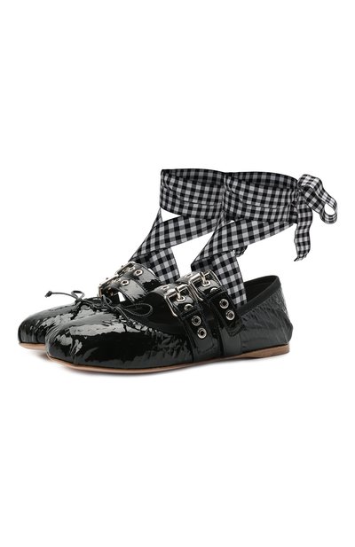 Кожаные балетки MIU MIU, арт. 5F466A/H27, фото 1