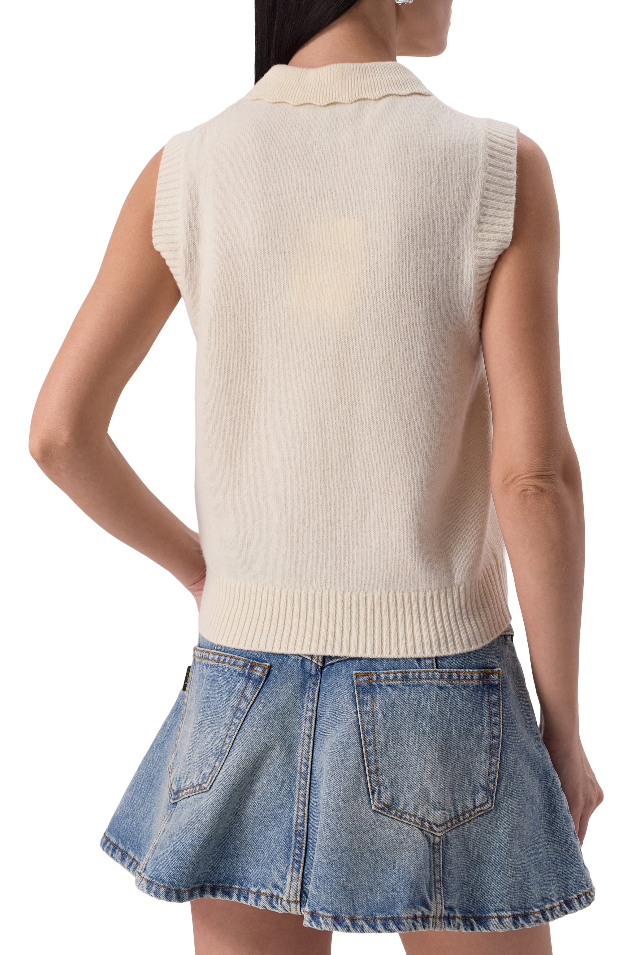 Шерстяной жилет GANNI, арт. K2463/2678, фото 4