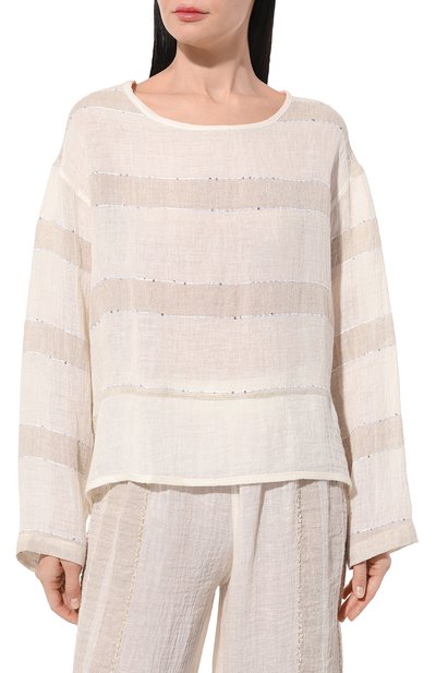 Льняная блузка MAURIZIO, арт. MZS4W08231777, фото 3