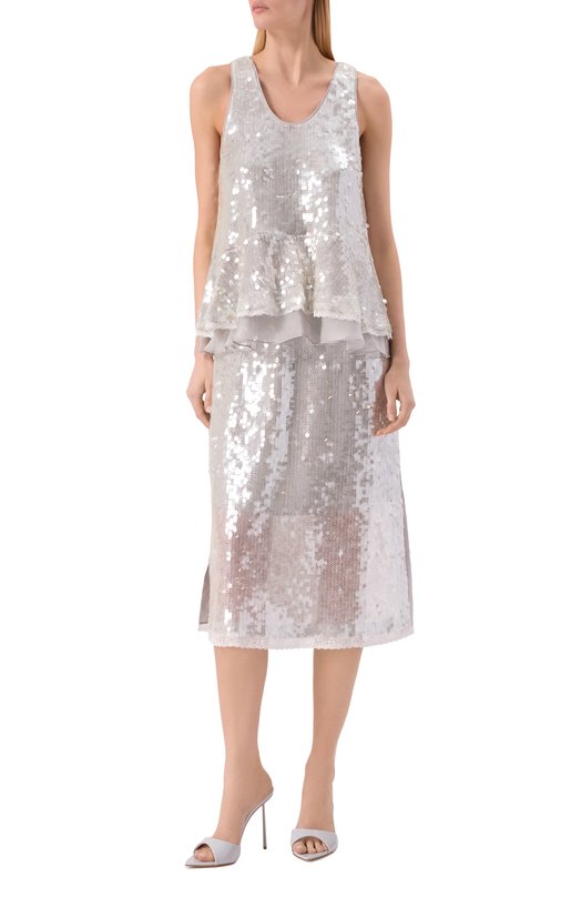 Хлопковый топ 3.1 Phillip Lim E261-21775/NSQ Серый  E261-21775/NSQ Фото 2