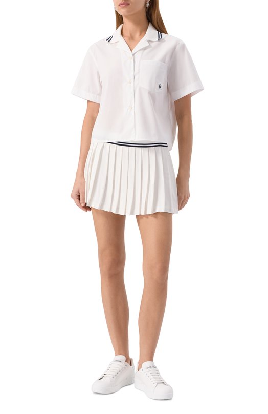 Юбка из вискозы Sporty and Rich SK012602302WH01 Белый  SK012602302WH01 Фото 2