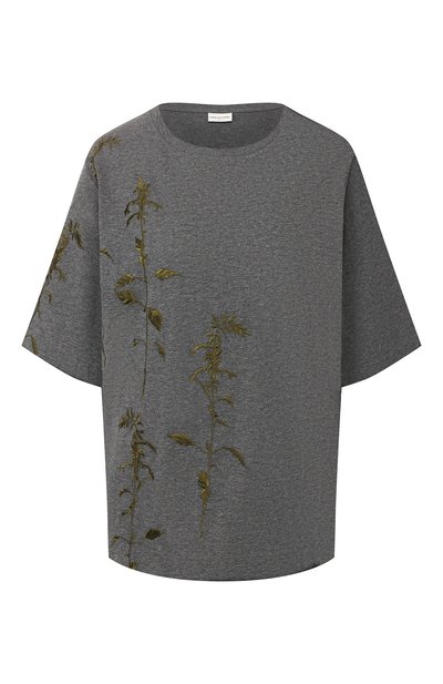Женская хлопковая футболка DRIES VAN NOTEN, арт. 192-31179-8611