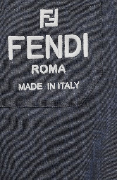 Хлопковые джоггеры FENDI, арт. JMF431/AMIX/4-6, фото 3