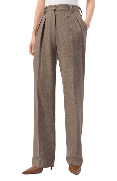 Шерстяные брюки ANTONELLI FIRENZE бежевого цвета по цене 67450 руб., арт. P8136/897C, фото 3 Шерстяные брюки ANTONELLI FIRENZE, арт. P8136/897C, фото 3