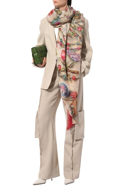 Шаль новогодние игрушки GOURJI, арт. T23XMST10R, фото 2