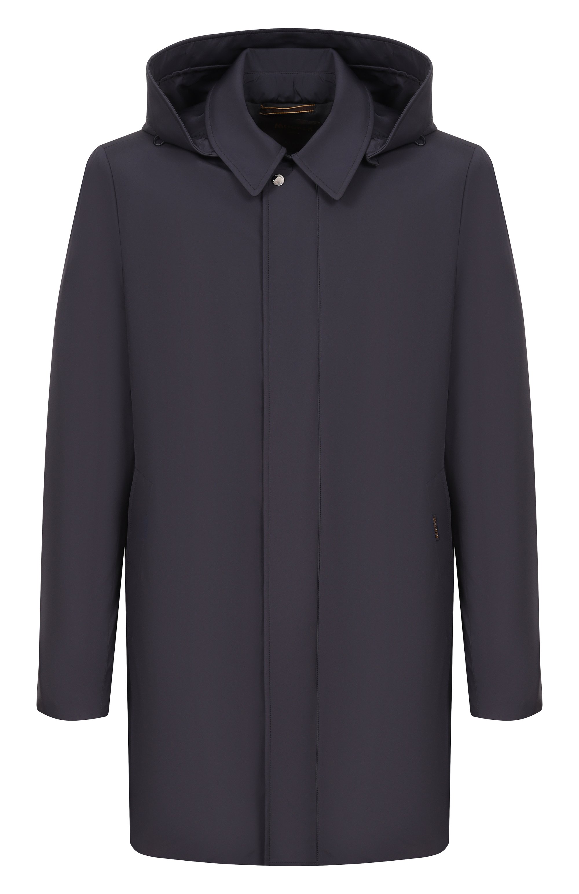 Плащ revido-skt MOORER темно-синего цвета по цене 178000 руб., арт. REVID0/SKT, фото 1 Плащ revido-skt MOORER, арт. REVID0/SKT, фото 1