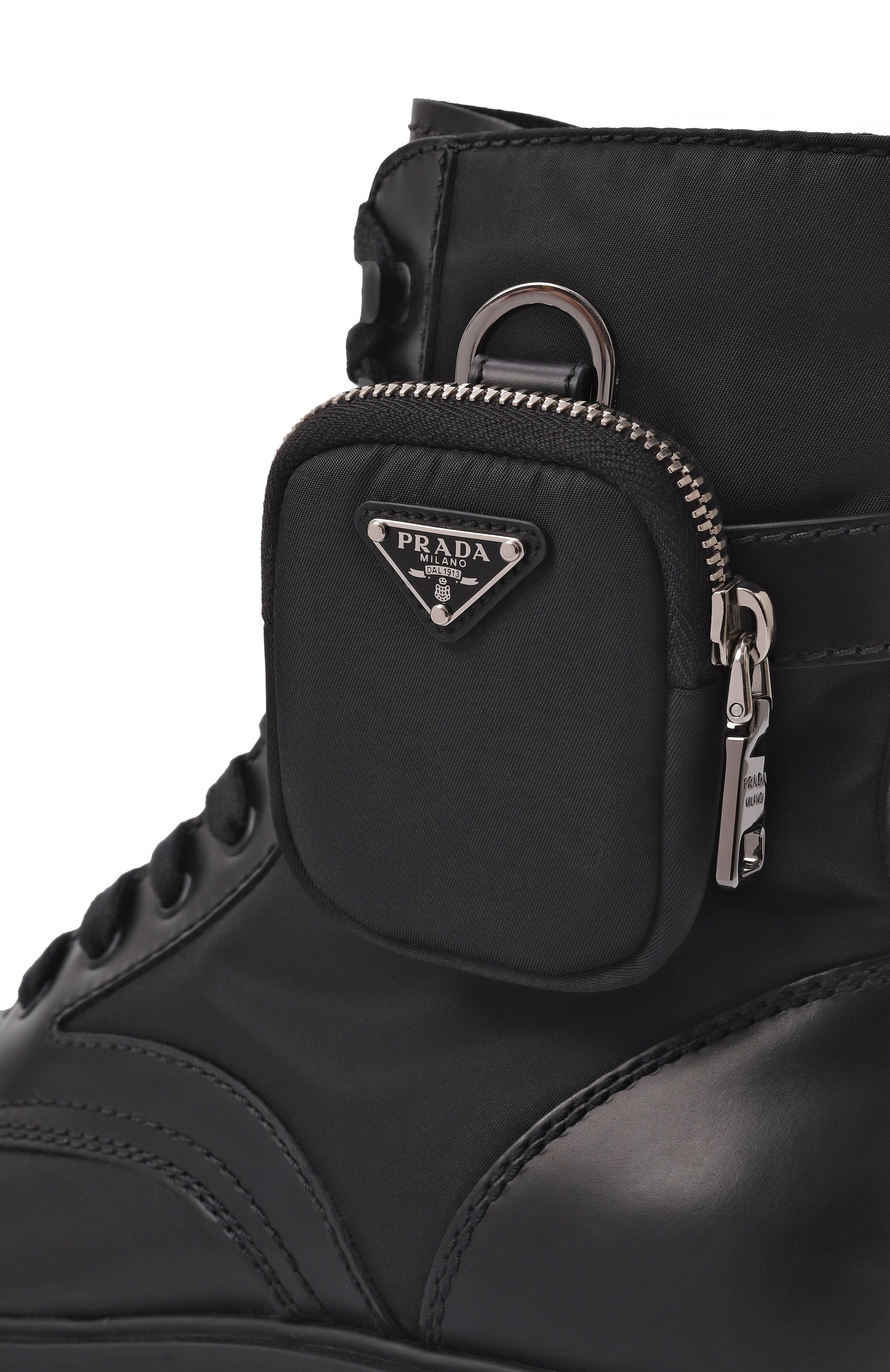 Комбинированные ботинки monolith PRADA, арт. 2UE007-3L09-F0002-D002, фото 7