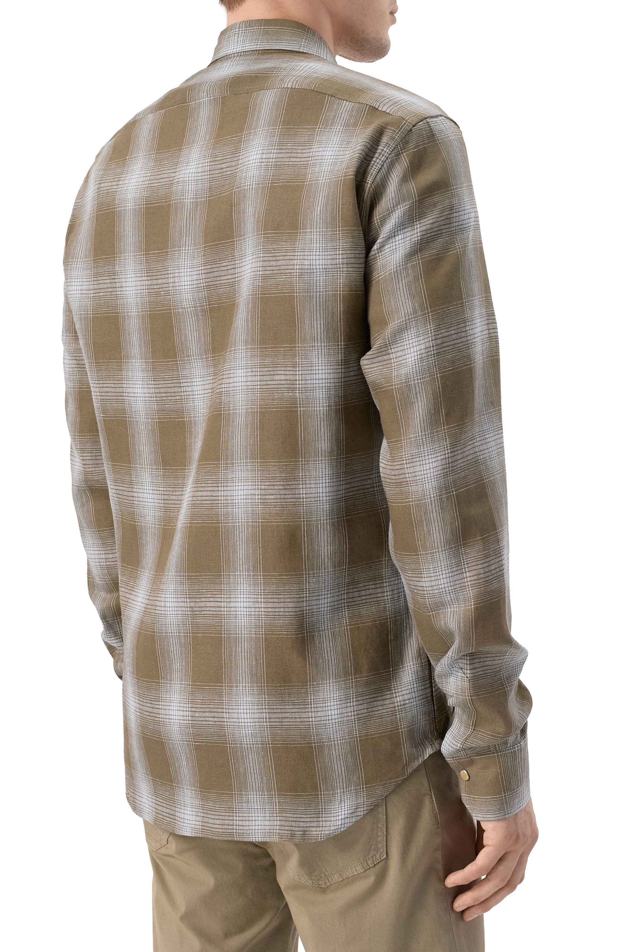 Льняная рубашка KITON, арт. UMCBUBAH0926406_5XL-8XL, фото 4