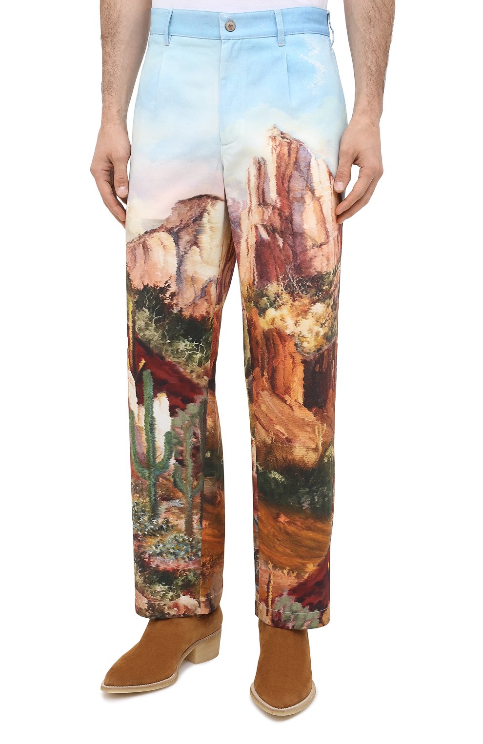 Хлопковые брюки PALM ANGELS, арт. PMCA081E20FAB0014084, фото 4