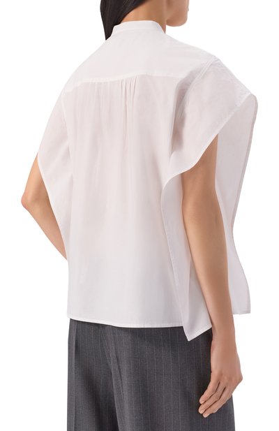 Хлопковая блузка OFFICINE GENERALE, арт. S26WSHI001, фото 4