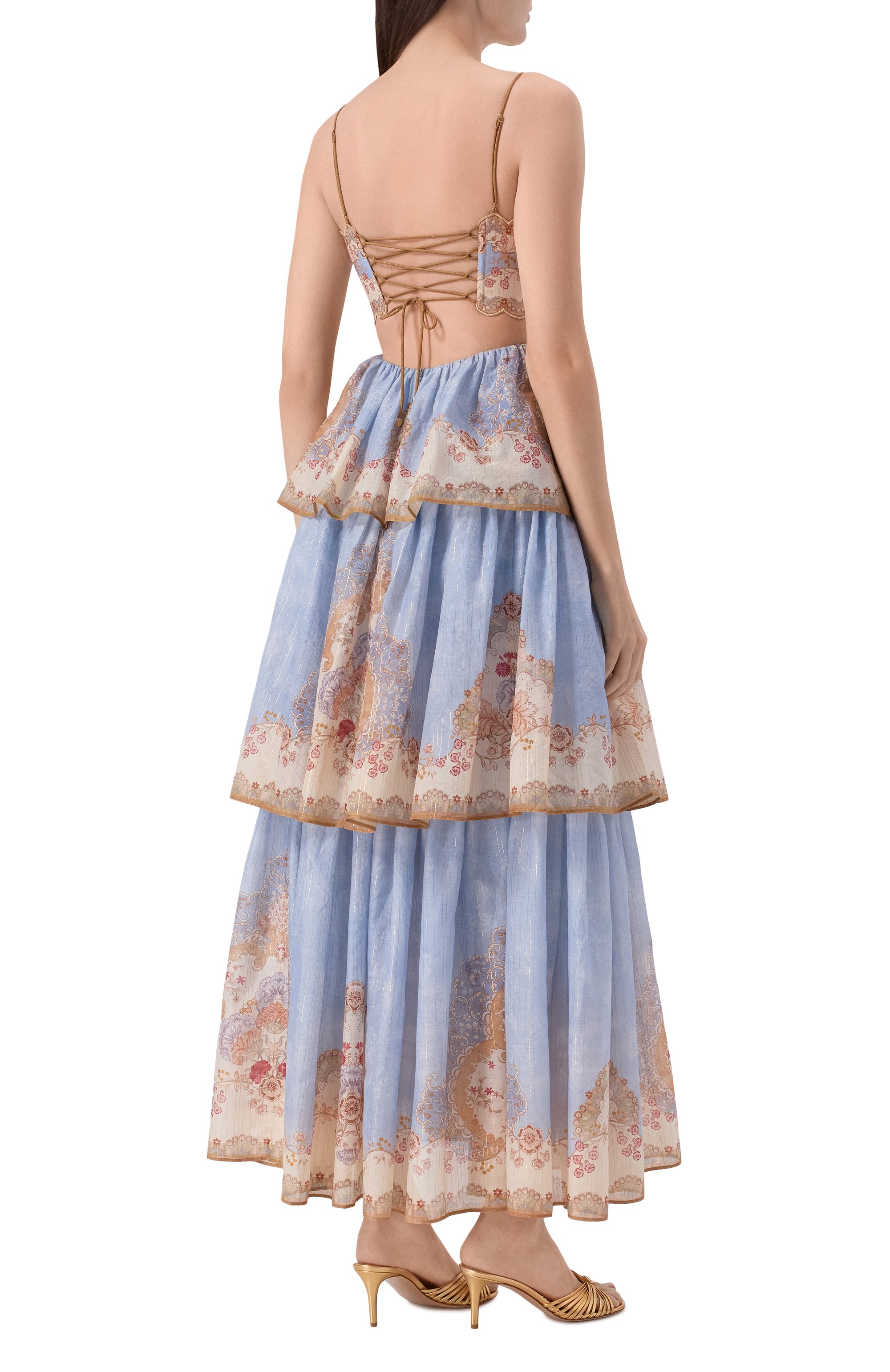 Платье из хлопка и шелка ZIMMERMANN, арт. 5353DRS263, фото 3